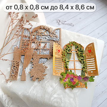 Нож "Усадьба. Окно с французским балконом", 8,4х8,6 см (ScrapMania)
