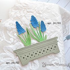 Нож "Цветочные кашпо. Прямоугольные", 8,3х2,9 см (ScrapMania)