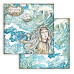 Набор бумаги 30х30 см "Song of the sea", 10 листов (Stamperia)