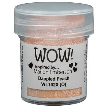 Пудра для эмбоссинга непрозрачная "Dappled Peach. Пятнистый персиковый" (WOW)