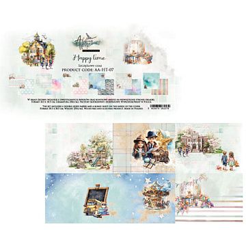 Набор бумаги 30х30 см "Happy Time", 6 листов (Alchemy of Art)