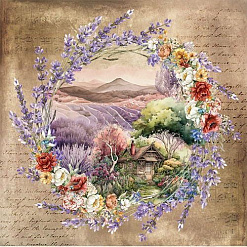 Набор бумаги 20х20 см "The Provence Weekend", 28 листов (Alchemy of Art)