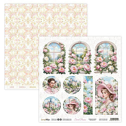 Набор бумаги 15х15 см "Sweet peonies", 24 листа (ScrapBoys)