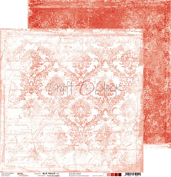 Бумага "Red Mood 02" (CraftO'clock)