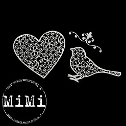 Набор украшений из чипборда "Объемные узоры. Серенада" (MiMi Design)