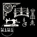 Набор украшений из чипборда "Винтаж. Ретро" (MiMi Design)
