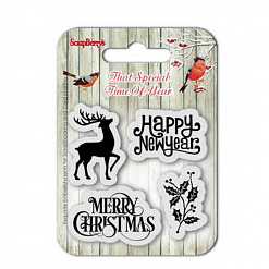 Набор штампов "That Special Time Of Year" на английском (ScrapBerry's)