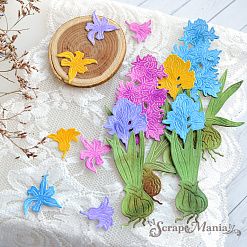 Нож "Первоцветы. Гиацинты раскрытые", 5,4х10 см (ScrapMania)