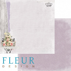 Бумага "Цветы прованса. Розовый куст" (Fleur-design)