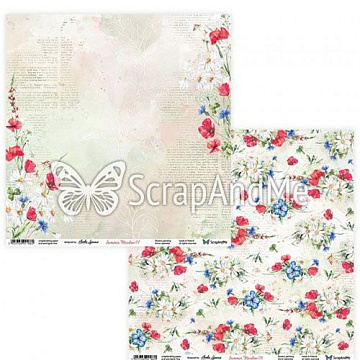 Бумага 30х30 "Summer meadow 07/08" (ScrapAndMe)