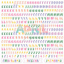 Бумага "Пиономания. Алфавит пионы" (April Paper)