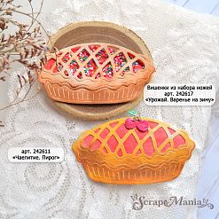 Нож "Чаепитие. Пирог", 3,6х6,6 см (ScrapMania)