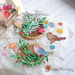 Нож "Соловьиные сказки. Радость на ветке", 7х7,8 см (ScrapMania)
