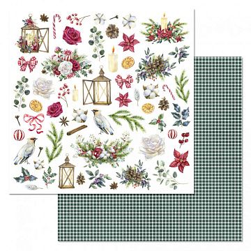 Бумага "Богемное Рождество. Картинки" (ScrapMania)