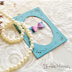 Нож "Рамка с бантом", 5,5х8 см (ScrapMania)