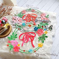 Нож "Венок с бантом", 9,5х11,8 см (ScrapMania)