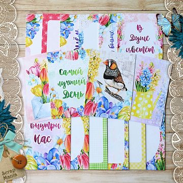 Набор карточек "Время тюльпанов", 16 шт (ScrapMania)