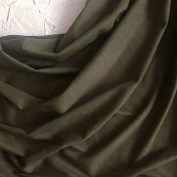 Отрез замши 30х70 см "Двусторонняя. Зеленая травяная" (Pty Китай)