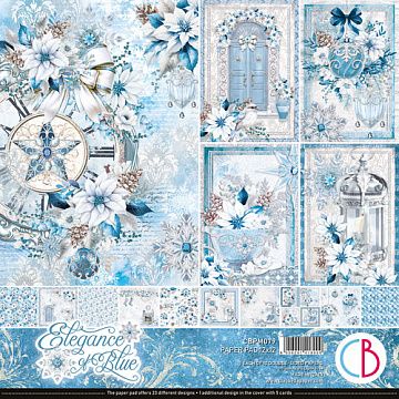 Набор бумаги 30х30 см "Elegance of Blue", 12 листов (Ciao bella)