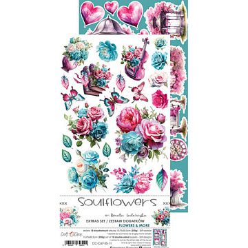 Набор бумаги 30х15 см "Soulflowers. Flowers", 18 листов (CraftO'clock)