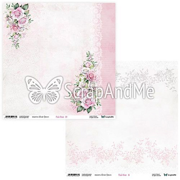 Бумага 30х30 "Pink Roses 09/10" (ScrapAndMe)