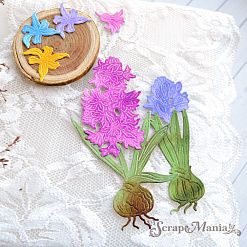 Нож "Первоцветы. Гиацинты раскрытые", 5,4х10 см (ScrapMania)