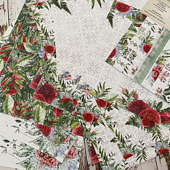 Набор бумаги 20х20 см "National ornament", 16 листов (Summer Studio)