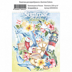 Набор высечек из бумаги "Summer colors" (Scrapodelie)