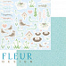 Набор бумаги 15х15 см "Зарисовки весны", 24 листа (Fleur-design)