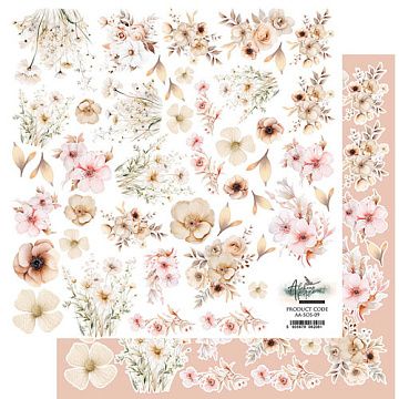 Бумага 30х30 см "Soul of Spring. Для вырезания" (Alchemy of Art)