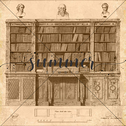 Набор бумаги 20х20 см "Vintage Library", 16 листов (Summer Studio)