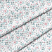 Отрез ткани 79х50 см "Розы с завитками на белом" (Cotton)
