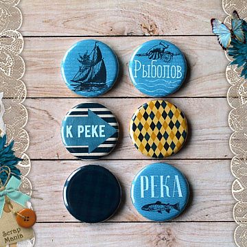 Набор фишек "Дневник туриста. Река" (ScrapMania)