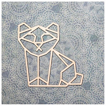 Украшение из чипборда "Котёнок" (GoldenHands)