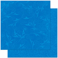 Бумага "Doubledot Flourish. Blueberry" (BoBunny)