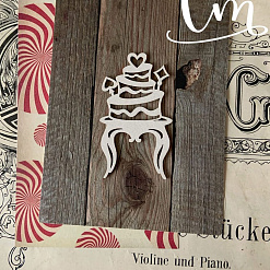 Чипборд "Алиса. Торт", 7х4,2 см (LeoMammy)