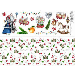 Лист с картинками 10х30 см "Дед мороз и Снегурочка 2" (ScrapMania)