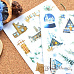 Набор наклеек А6 "Дачный Новый Год. Санки" (ScrapMania)
