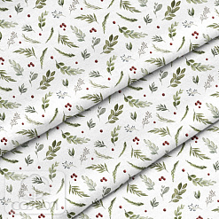 Отрез ткани 79х50 см "Ягодная полянка" (Cotton)