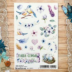 Набор наклеек А6 "Наше гнездышко. Семья" (ScrapMania)