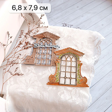 Нож "Усадьба. Резное окно", 6,8х7,9 см (ScrapMania)