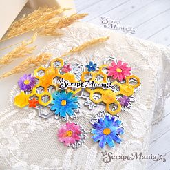 Нож "Пчелиные истории. Медовое место", 6х6 см (ScrapMania)