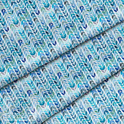 Отрез ткани 79х50 см "Косичка из листиков" (Cotton)
