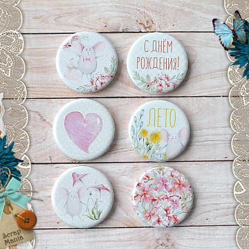 Набор фишек "Варенье из одуванчиков. Лето" (ScrapMania)