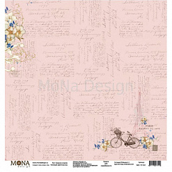Бумага "Цветочные сны. Свидание в Париже" (MonaDesign)