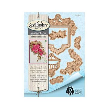 Набор ножей для вырубки и тиснения "Botanical Bliss. Цветочная корзина и вывеска" (Spellbinders)